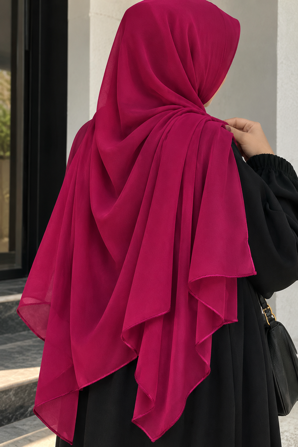 Berry Crush – Premium Georgette Hijab