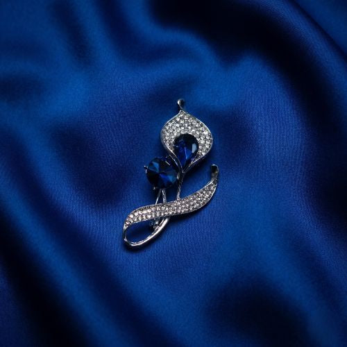 Silver-Tone Calla Lily Brooch