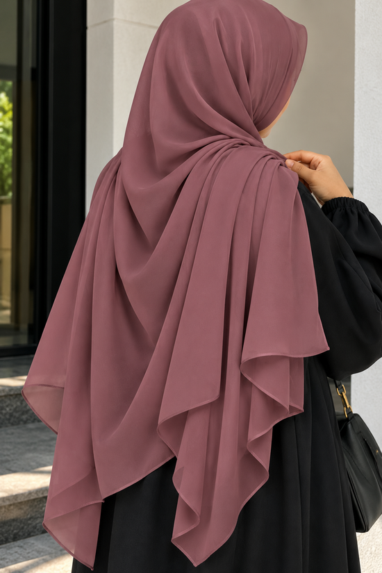 Rosewood – Premium Georgette Hijab