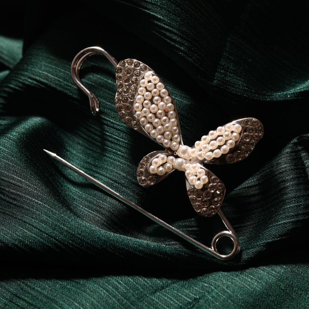 Pearl Butterfly Hijab Pin