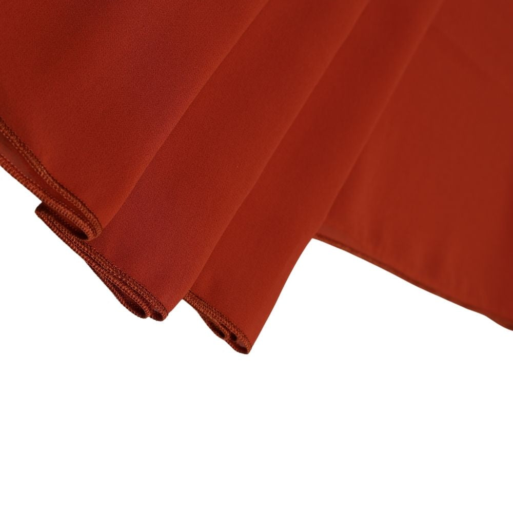 Plain Georgette - Rust