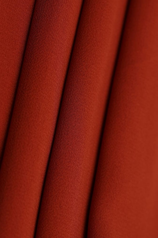 Plain Georgette - Rust