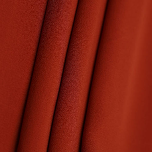 Plain Georgette - Rust