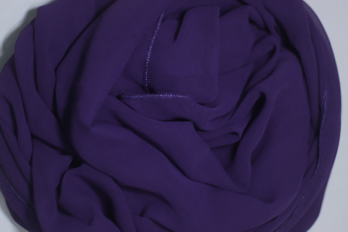 Midnight Plum – Premium Georgette Hijab