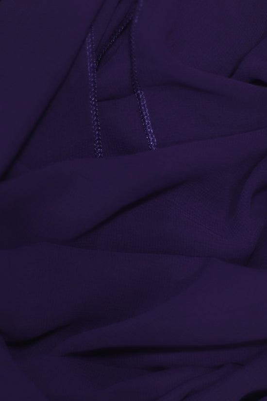Midnight Plum – Premium Georgette Hijab