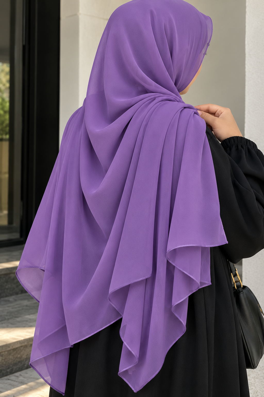 Orchid Haze – Premium Georgette Hijab