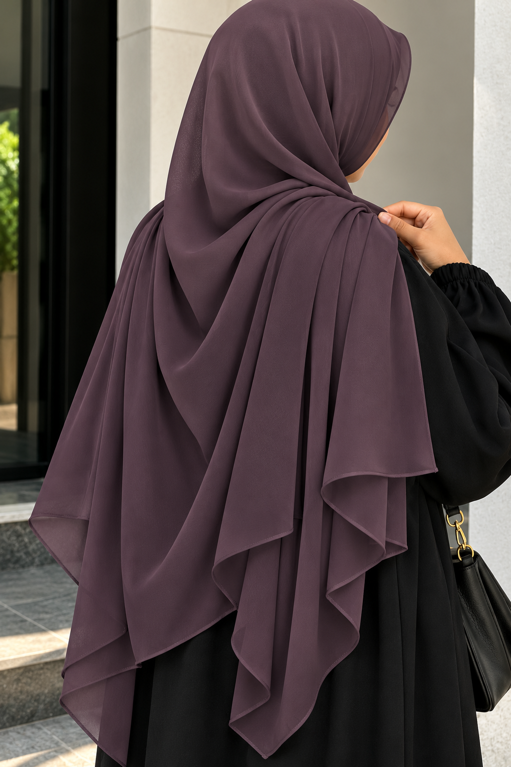 Smoky Mauve – Premium Georgette Hijab