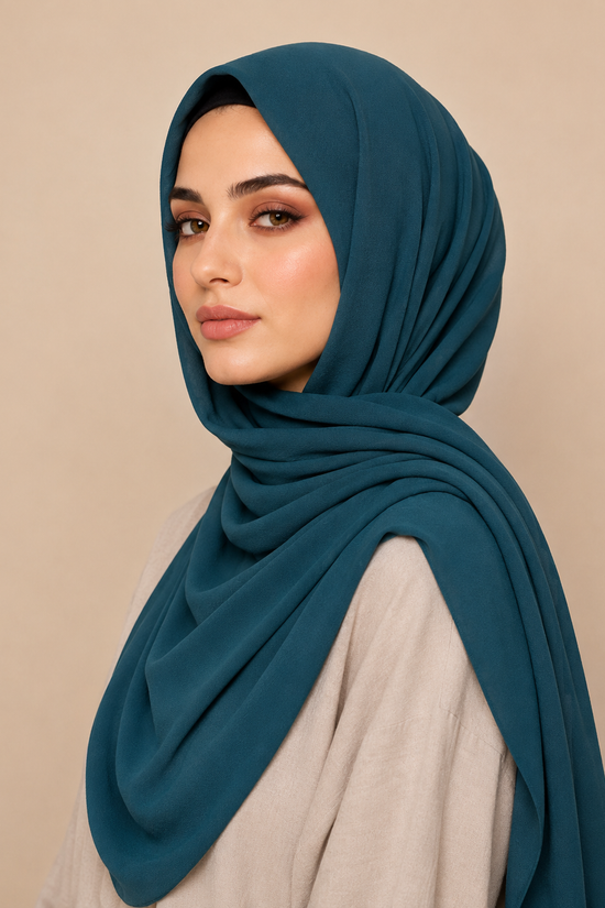 Plain Georgette - Lagoon