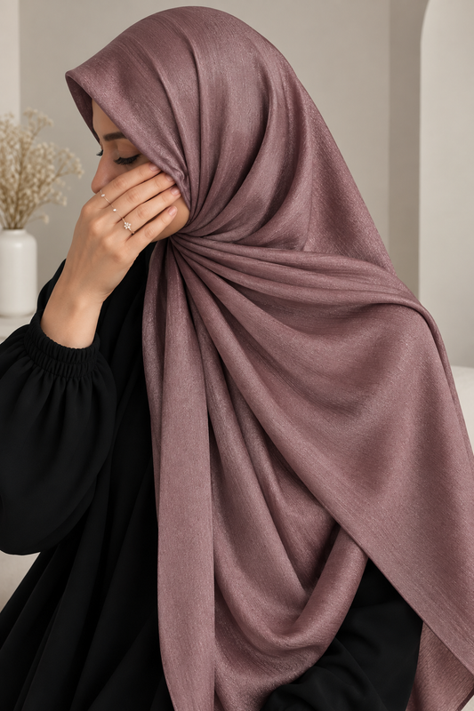 Mauve- Chiffon Silk Hijab