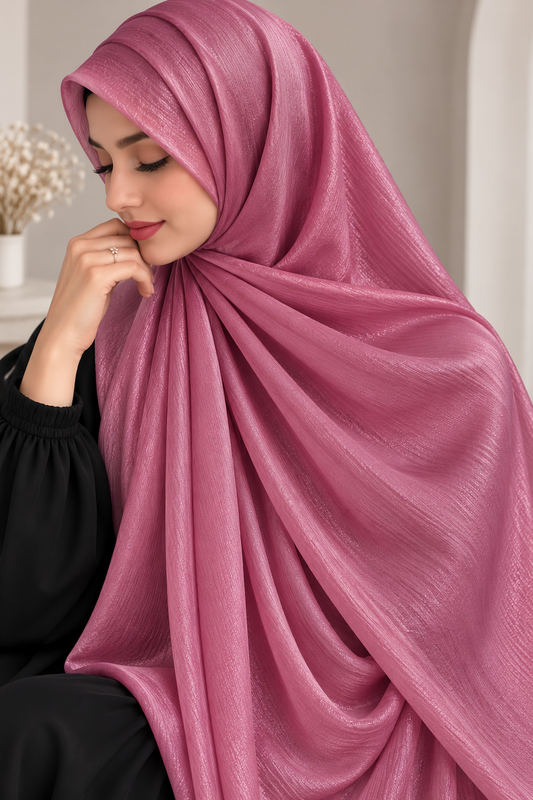 Pink Rose - Chiffon Silk Hijab