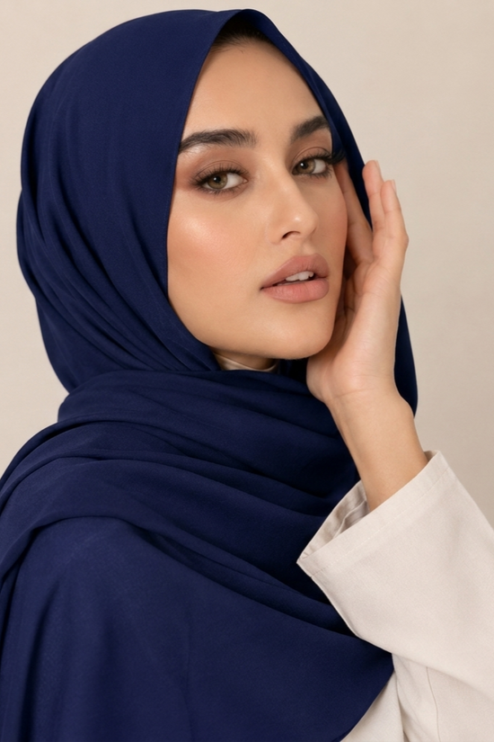Plain Georgette - Sapphire