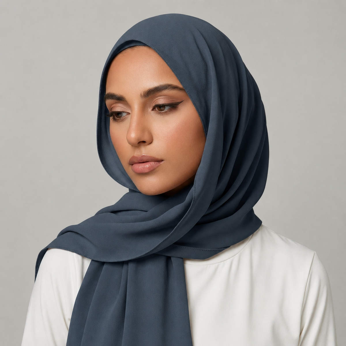 Plain Georgette - Slate