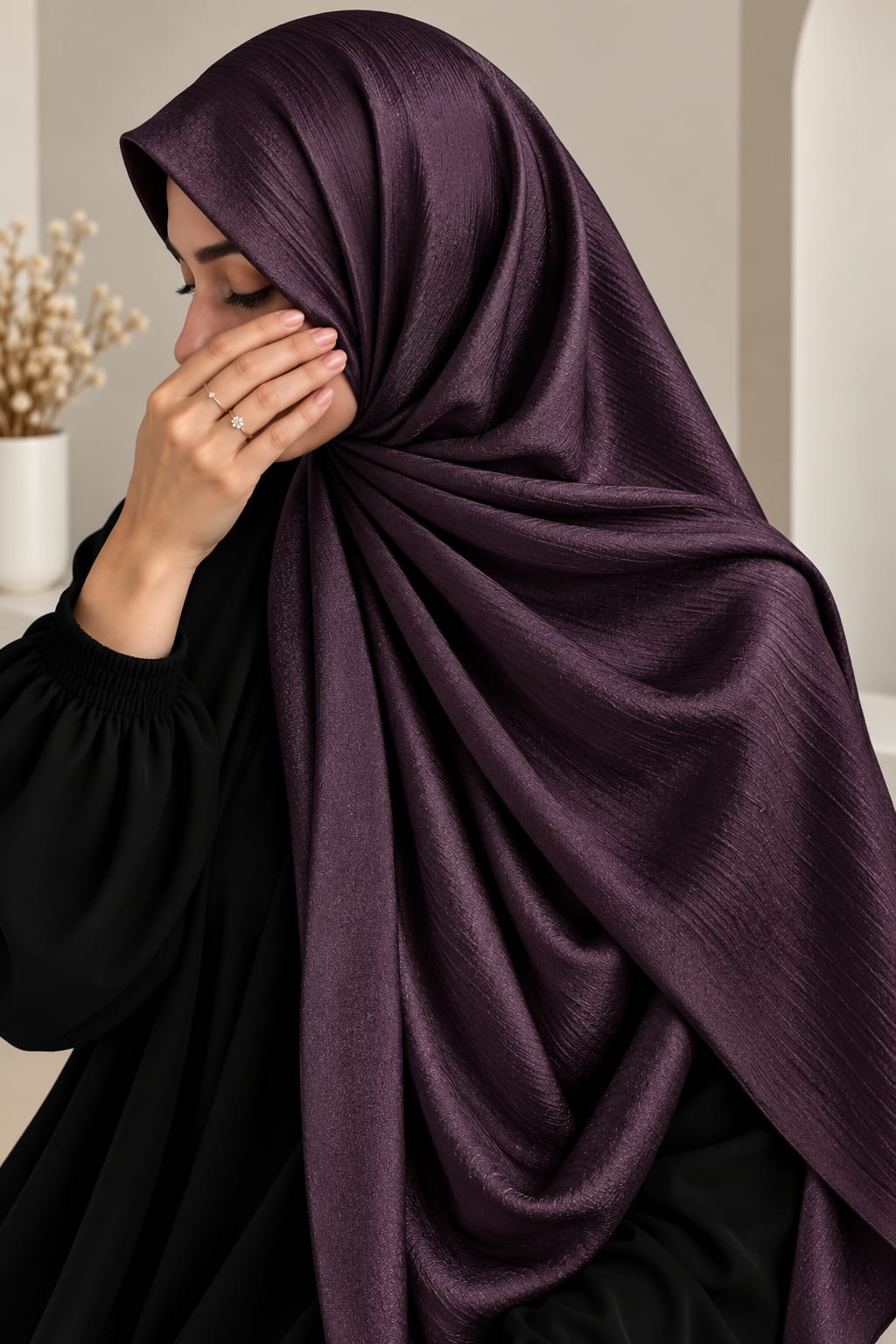 Midnight - Chiffon Silk Hijab
