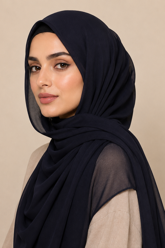 Plain Georgette - Azraq