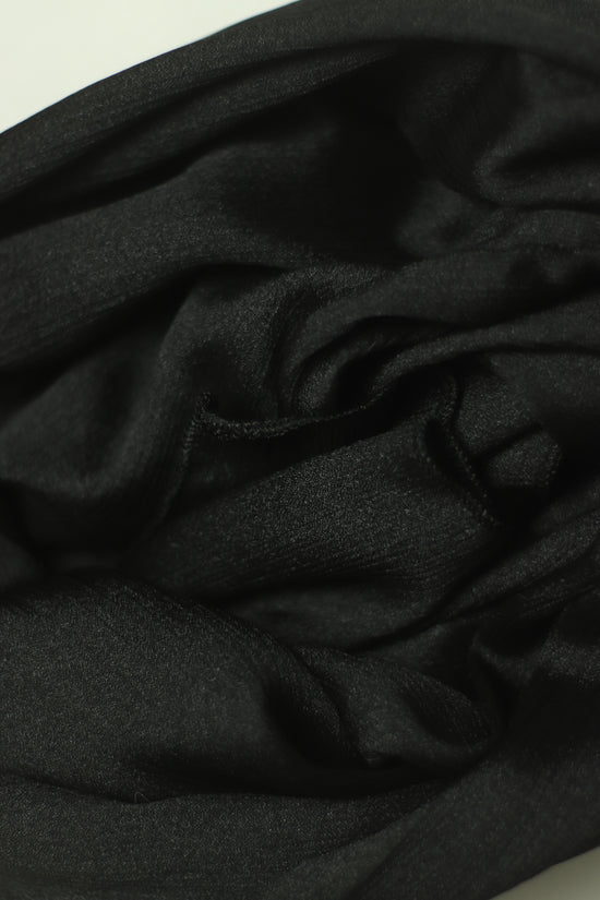 Black - Chiffon Silk Hijab