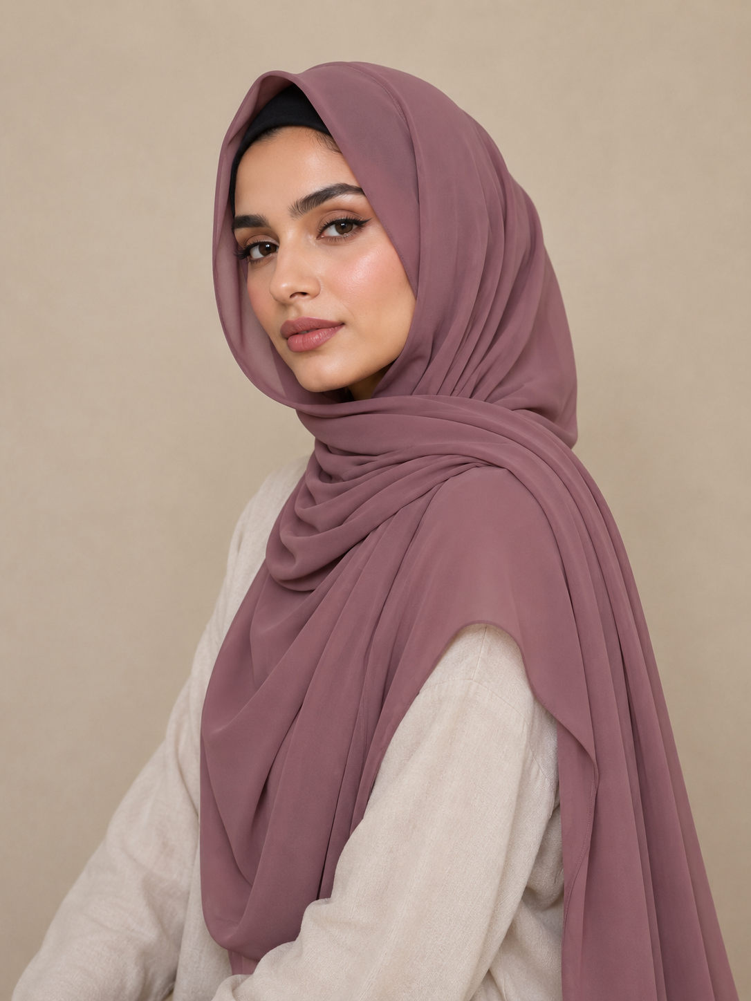 Plain Georgette - Blushwood