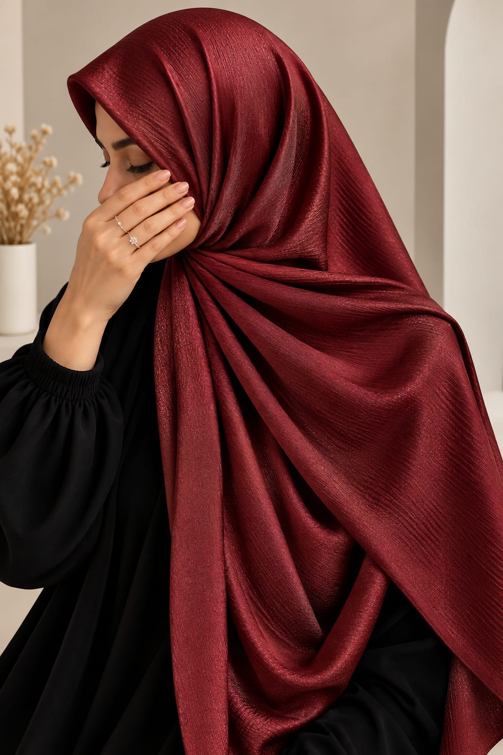 Cherry Wine – Chiffon Silk Hijab