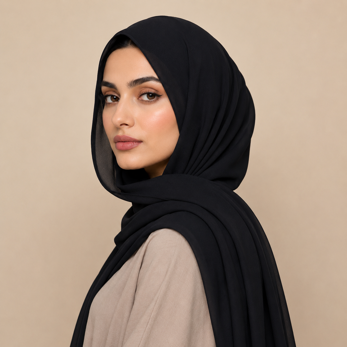 Plain Georgette - Onyx