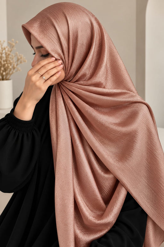 Peach - Chiffon Silk Hijab