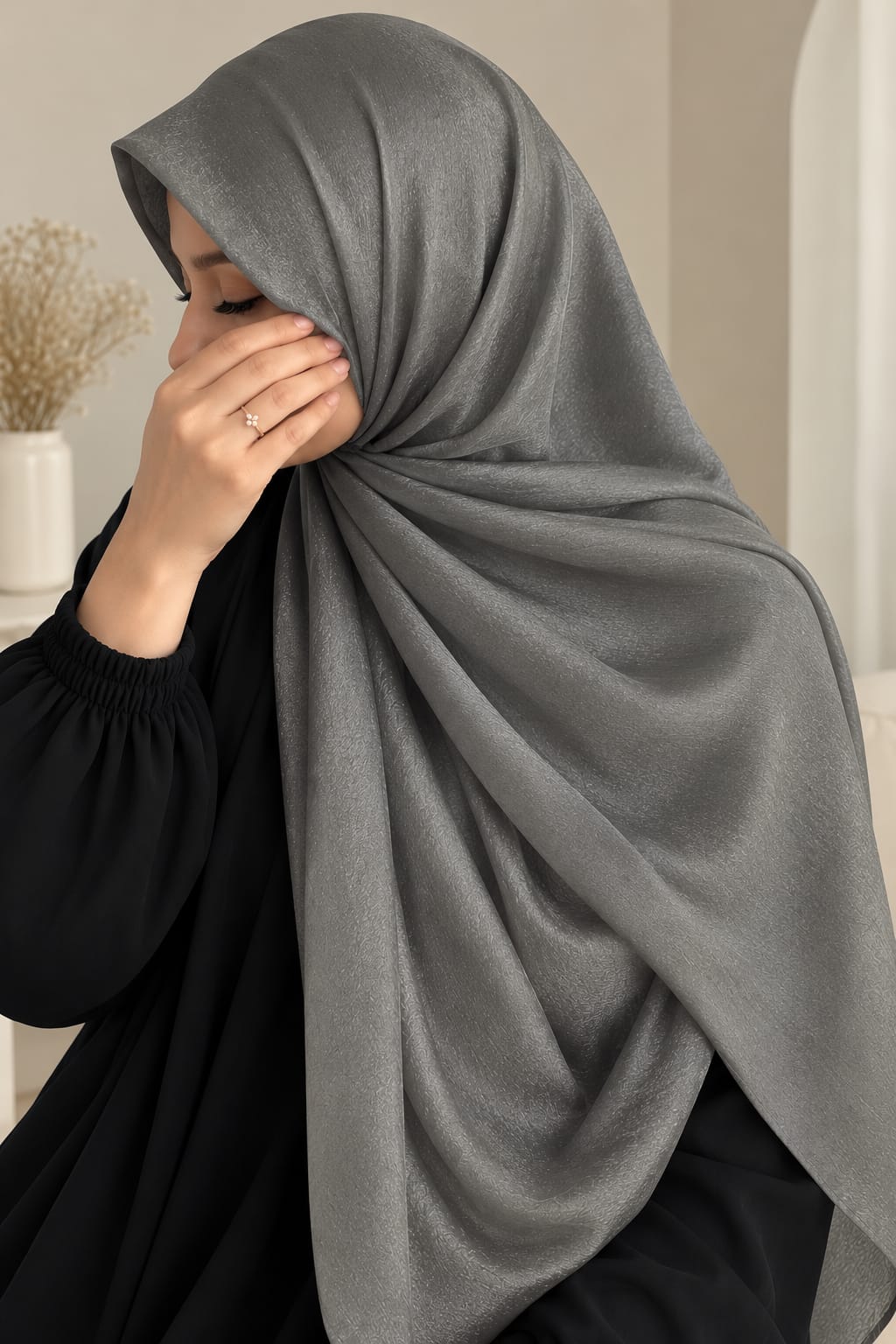 Smoke - Chiffon Silk Hijab